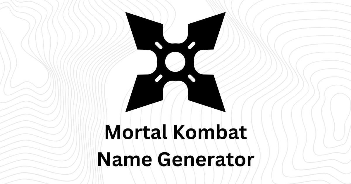 Mortal Kombat Name Generator