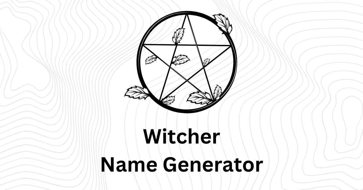 Witcher Name Generator