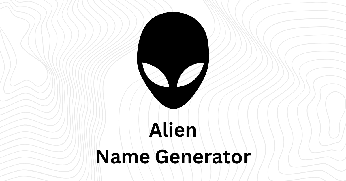 Alien Name Generator